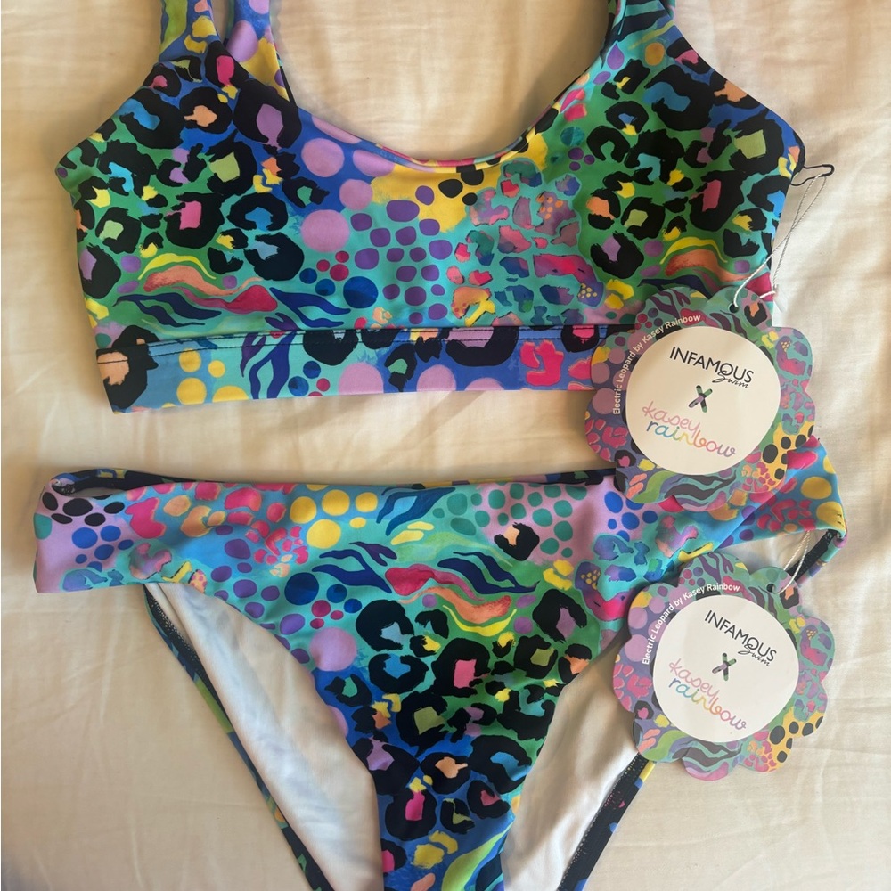 Infamous Swim Electric Leopard Bikini